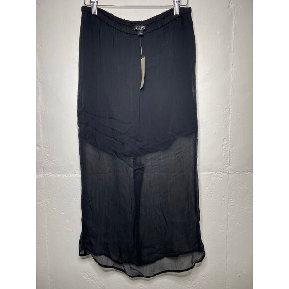 NEW J.CREW Sheer Midi Skirt Size XS - Picture 1 of 7